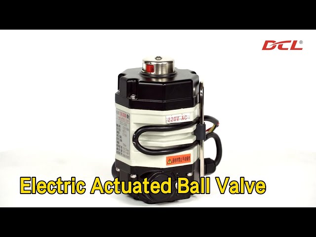 Stainless Steel Electric Actuated Ball Valve 2000psi High Pressure 3 Way