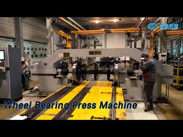 Railway Rolling Wheel Bearing Press Machine Double Cylinder Automatic / Manual