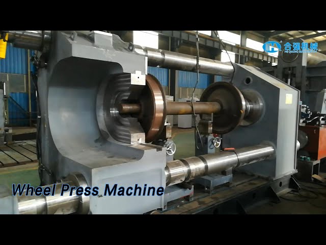 Hydraulic Wheel Press Machine 500 Tons Force Horizontal For Railway Depot