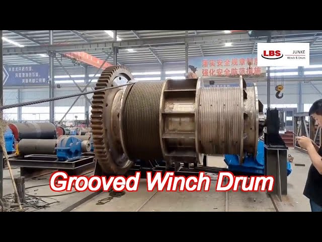 Duplex Lbs Gearmatic Grooved Winch Drum Winds Smoothly Without Biting Rope