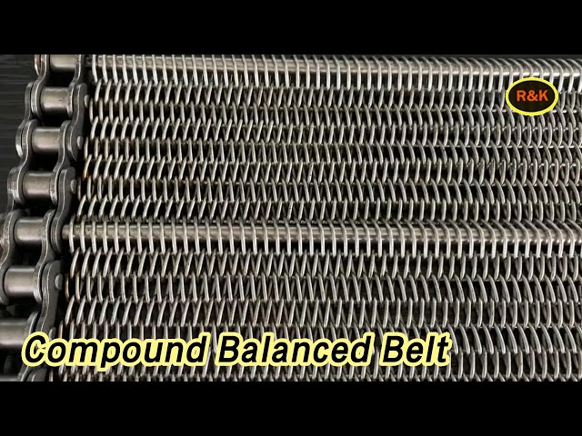 Welded Edge Compound Balanced Belt Mesh Stainless Steel Heat Resistant