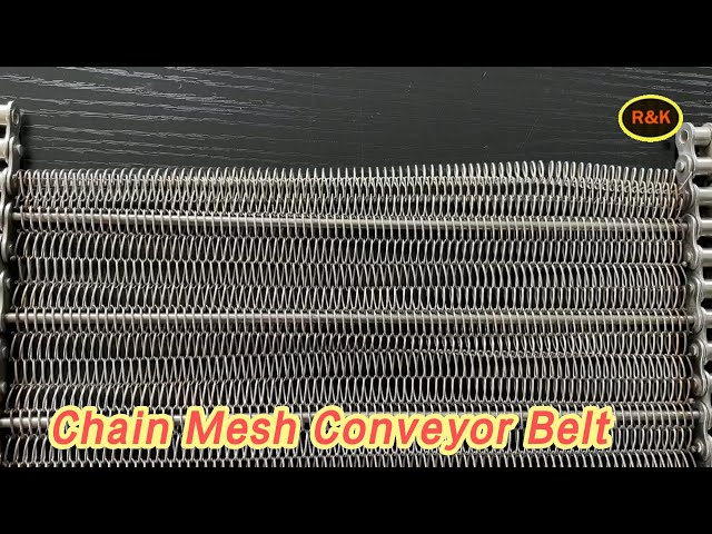 Food Grade Chain Mesh Conveyor Belt SUS304 For Pineapple Washing