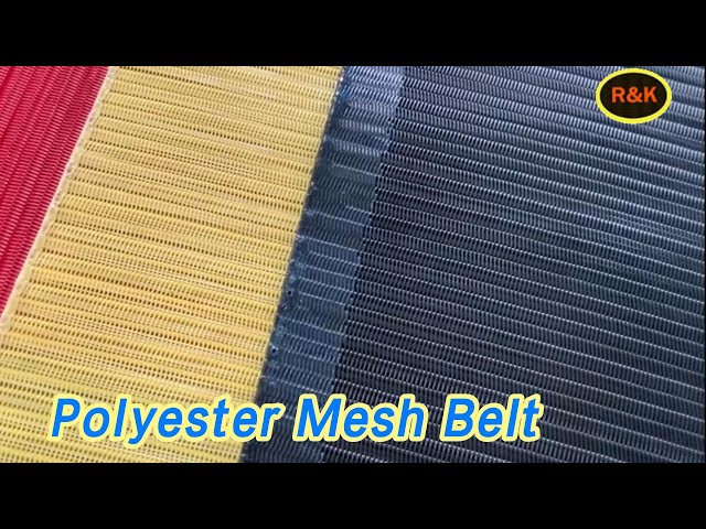 Spiral Dryer Polyester Mesh Belt Middle Loop Smooth Surface For Coal Washing