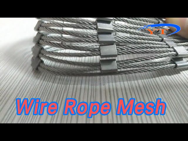 Flexible Wire Rope Mesh Netting Railing Stainless Steel Anti Corrosion