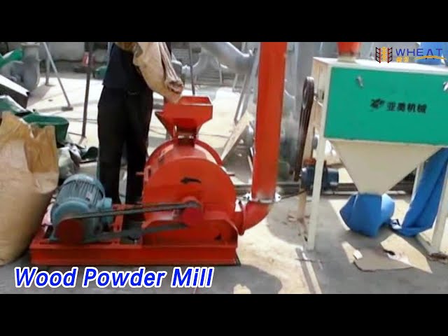 100 Mesh Wood Powder Mill High Efficiency 500 Kg/h Water Cooling