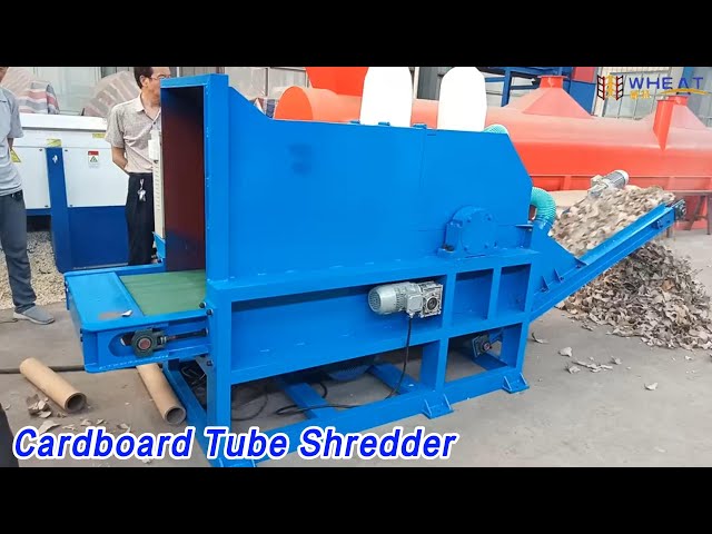 Paper Cardboard Tube Shredder Hydraulic High Strength PLC Programming