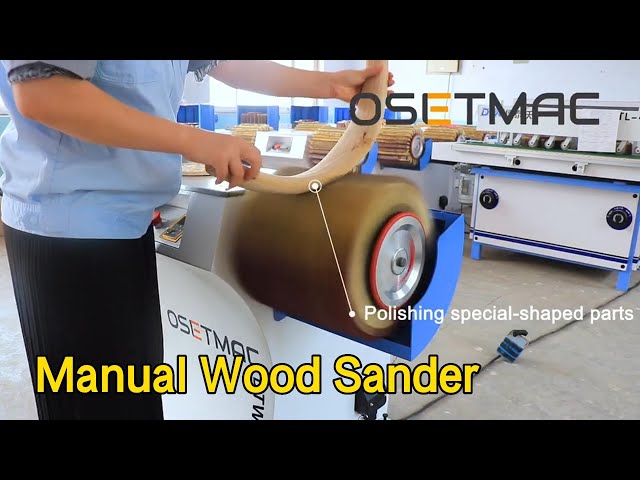 Polish Manual Wood Sander Speed Adjustable 300mm Dia Roller For PVC Panels