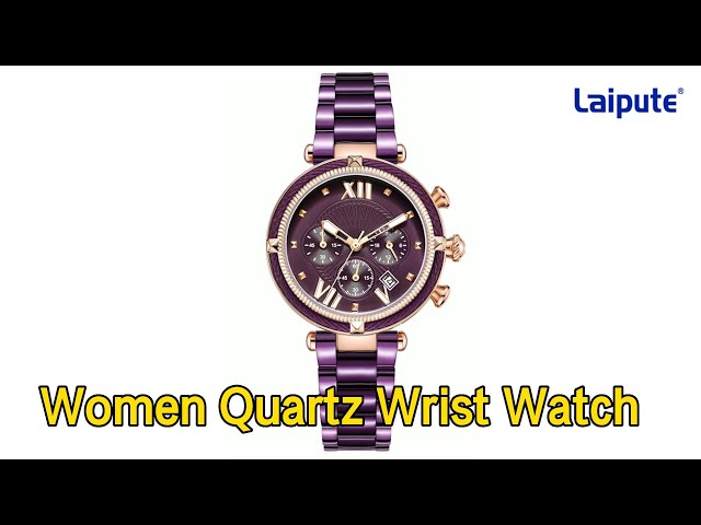 Luxury Women Quartz Wrist Watch Metal Strap Vacuum Plating Luminous