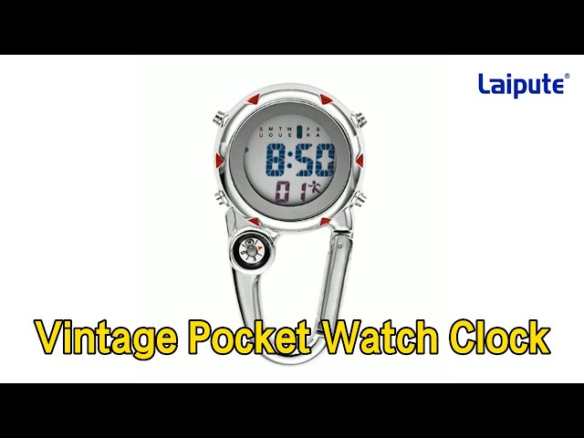 Multifunctional Vintage Pocket Watch Clock Metal Luminous For Mountaineering