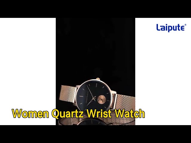 Simple Women Quartz Wrist Watch 2 Needles Jewelry Buckle Round