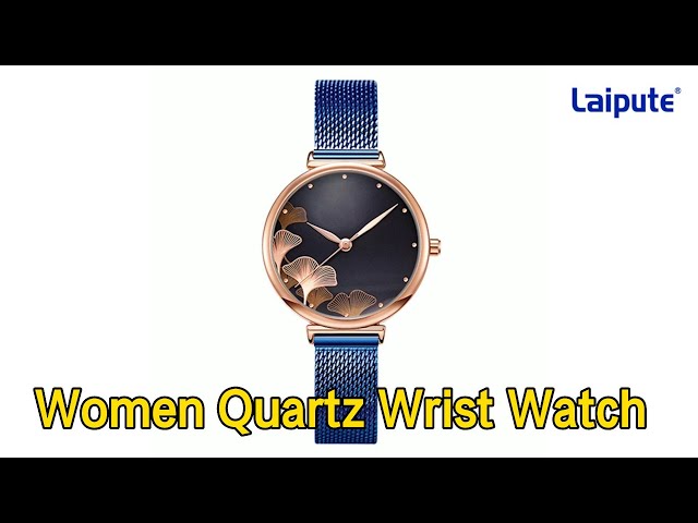 Ginkgo Women Quartz Wrist Watch Symmetrical Waterproof Smooth Crown