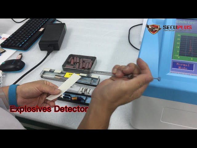 Desktop Explosives Detector Machine 8S 300W Sound / Light Alarm