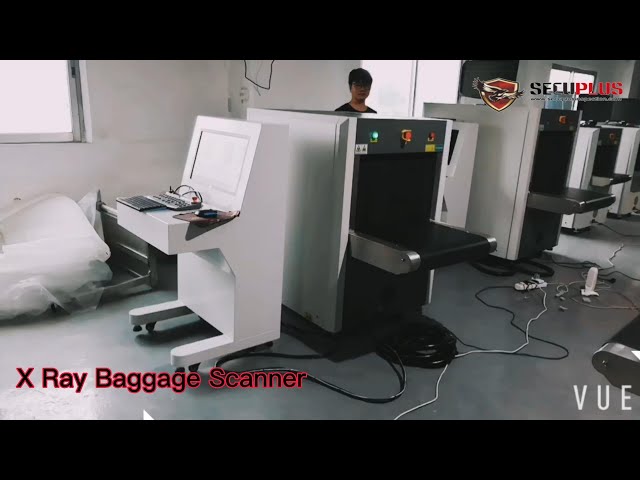 Airport X Ray Baggage Scanner 500GB Storage Windows 7 With Conveyor Belt