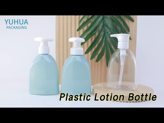 Flower Pump Plastic Lotion Bottle 250ml Cute Design For Wash Cream