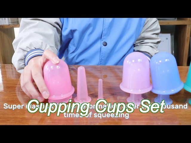 Clear Silicone Massage 4Pcs Vacuum Suction Cupping