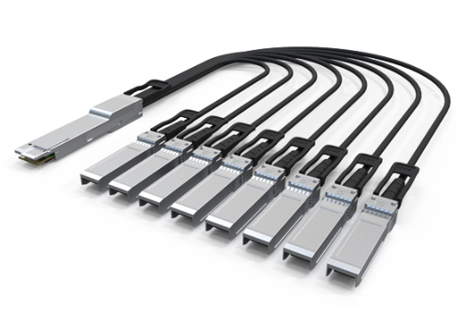 IOS-D#80112-1, iQSFPDD-200G-DAC1M-B8, 200G QSFPDD to 8x25G SFP28 Breakout DAC(Direct Attach Cable) Cables (Passive) 1M 0