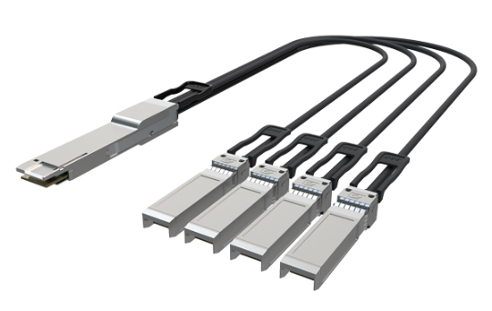 IOS-D#80103-1, iQSFPDD-400G-DAC1M-B4, 400G QSFPDD to 4x100G QSFP56 Breakout (Direct Attach Cable) Cables (Passive) 1M 0