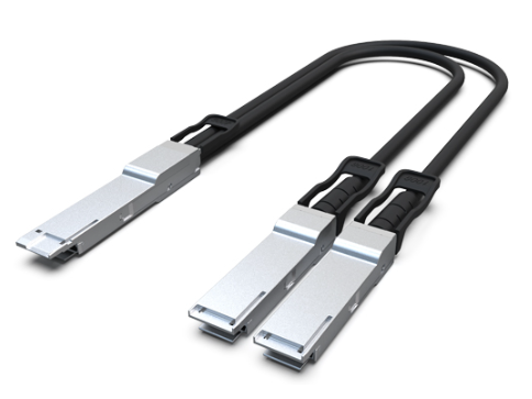IOS-D#80104-1, iQSFPDD-400G-DAC1M-B2, 400G QSFPDD to 2x200G QSFP56 Breakout (Direct Attach Cable) Cables (Passive) 1M 0