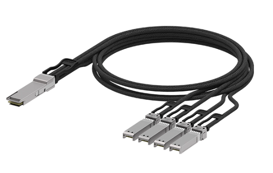 IOS-D#80108-1, iQSFP56-200G-DAC1M-B4, 200G QSFP56 to 4x50G SFP56 Breakout DAC(Direct Attach Cable) Cables (Passive) 1M 0