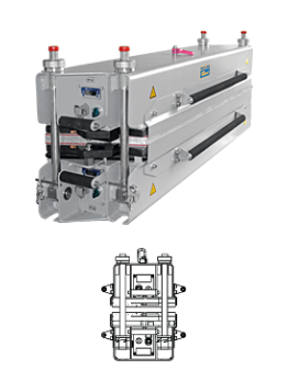 machine de vulcanisation utilisée en deux pièces de bande de conveyeur de barre de 800 millimètres ea avec la boîte de contrôle automatique 1