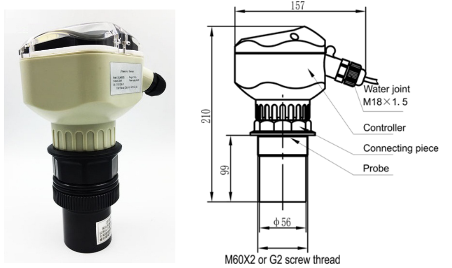 KUM-C Digital Intellient High Accuracy Ultrasonic Level Meter Non ...