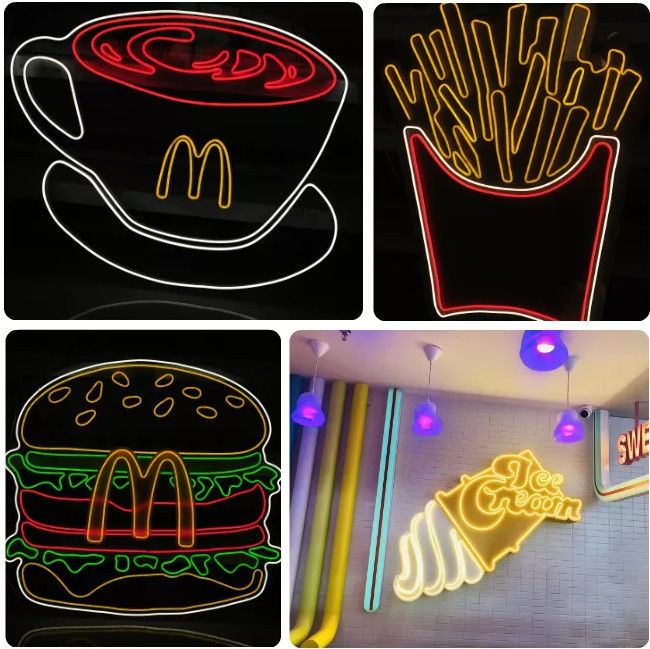 Milk tea shop neon sign color billboard Drop shinpping No MOQ 6