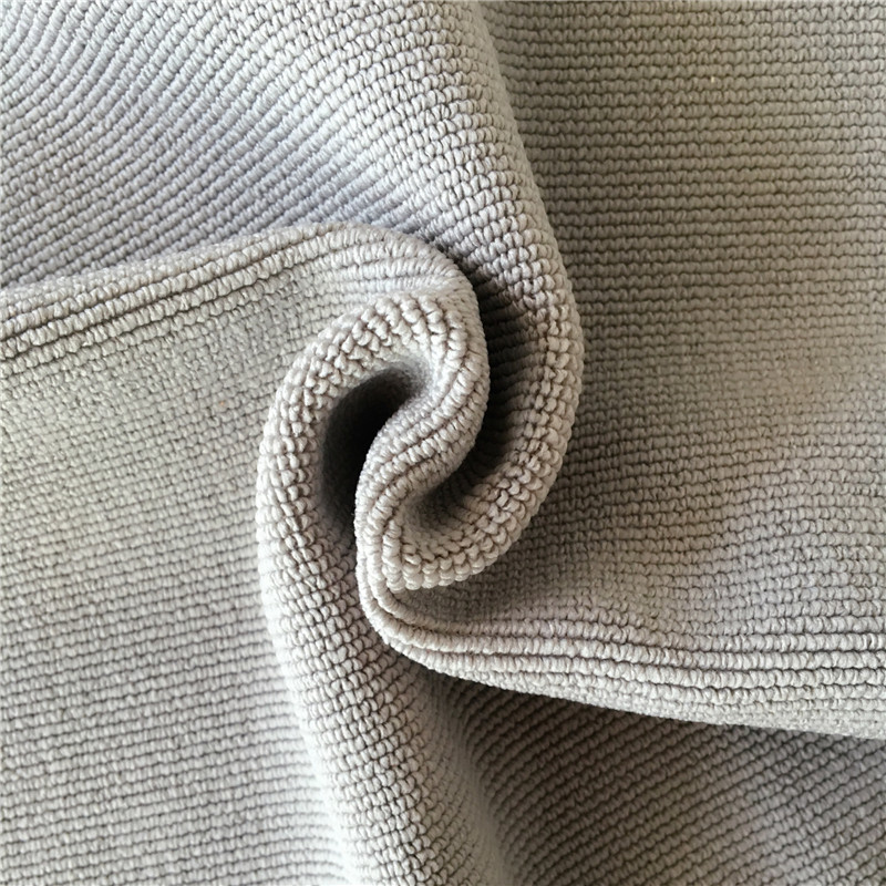 Grey Microfiber Extra Thickness Pearl Cloth Car Cleaning Cloth 400gsm 2