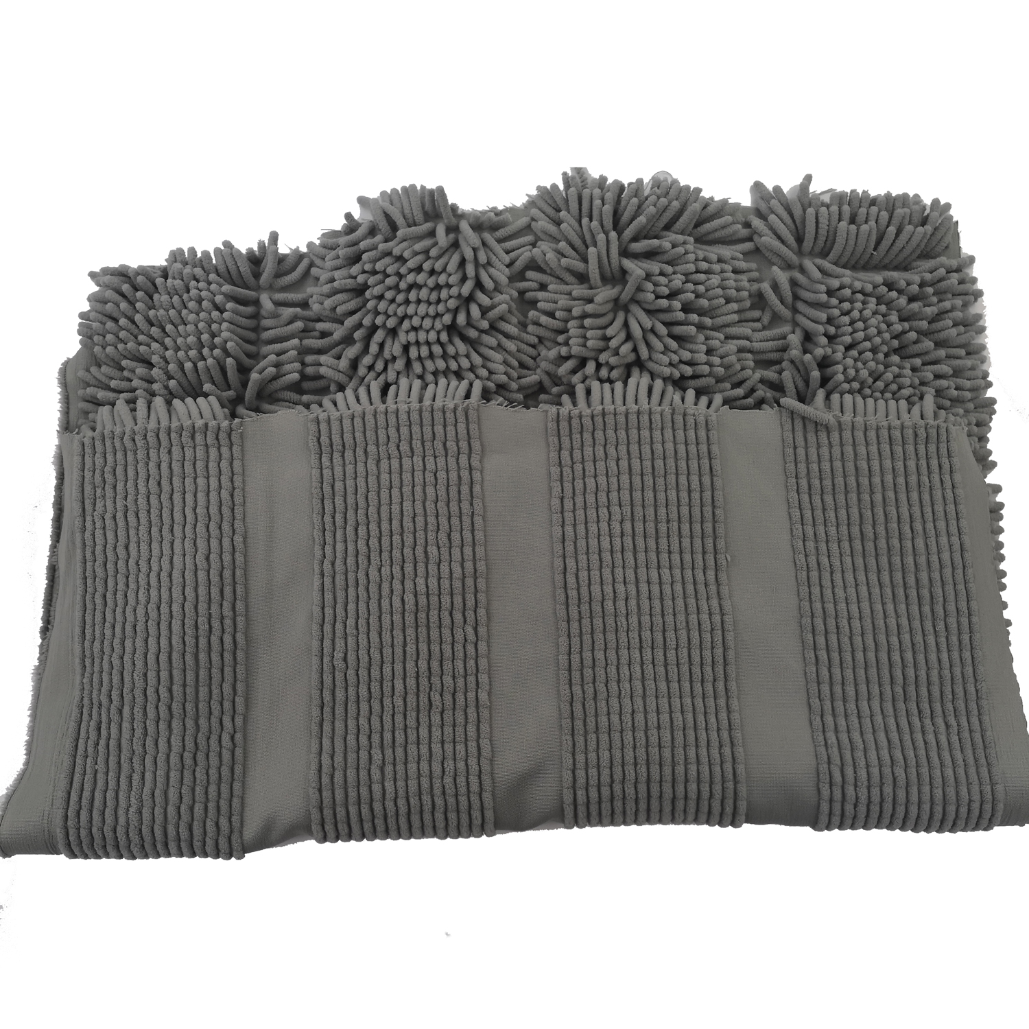 SGS 3.8cm Pile Height Microfiber Chenille Fabric For Floor Mat 2