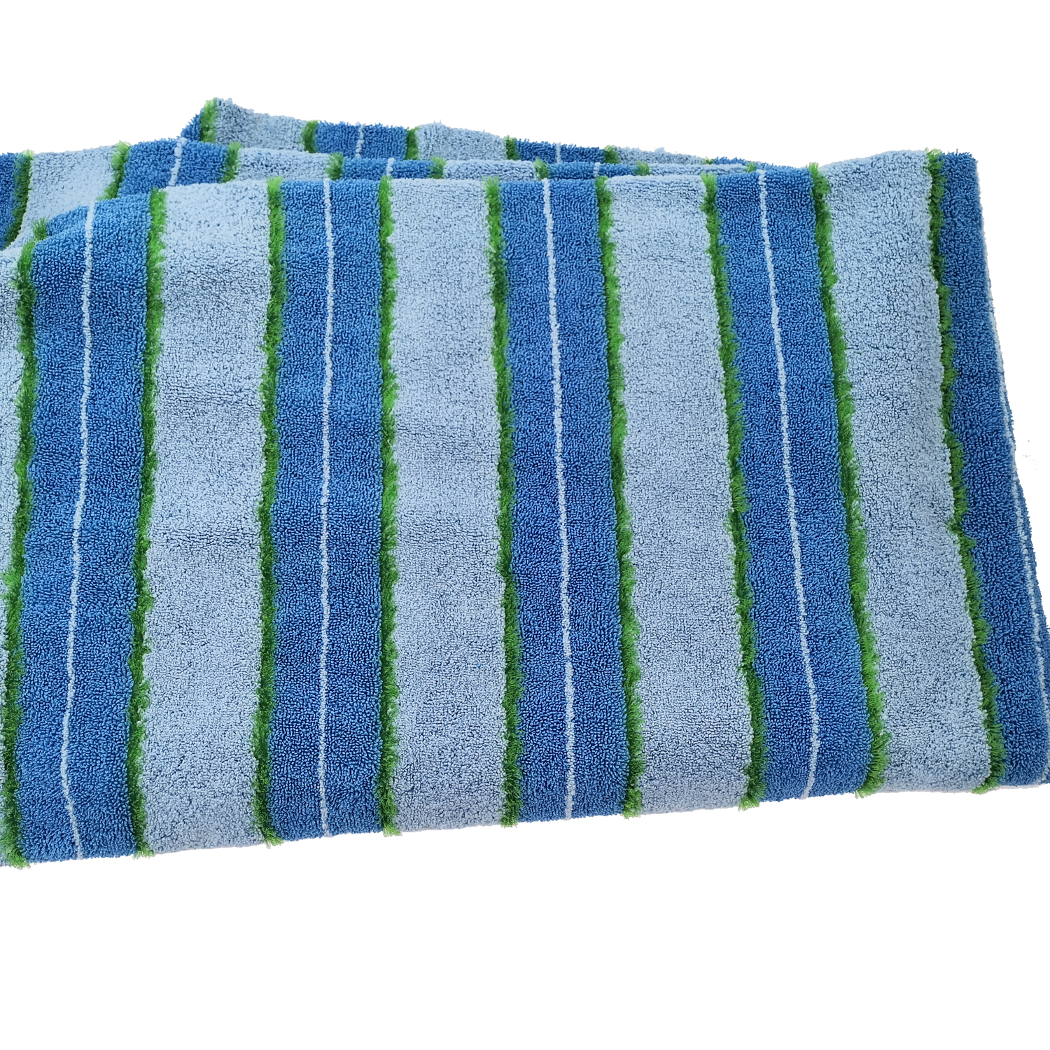 Twist Scrubber Circulation Pile Microfiber Cleaning Cloth 450gsm Blue Coral Fleece 1