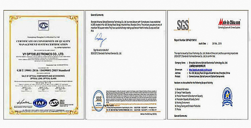 Company Certifications and Quality Standards