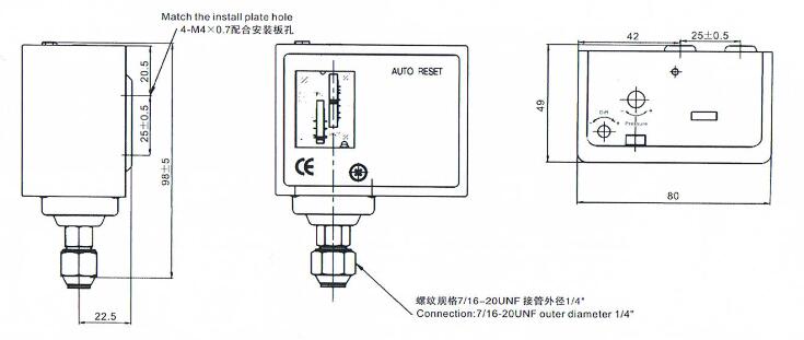 Drawing of switch