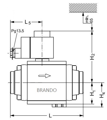 042H1142 EVRA 40 Refrigerantes de amoníaco Válvula solenoide de refrigeración por pistón servo-operada con conexiones de soldadura a tope