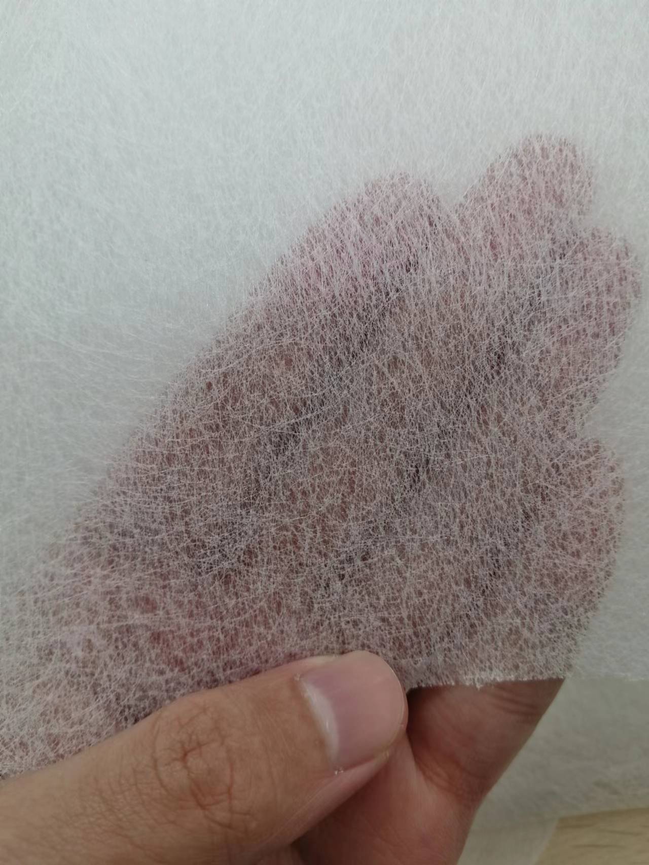 High Hardness ES Nonwoven Fabric 20-200gsm For Bowl Mask 0