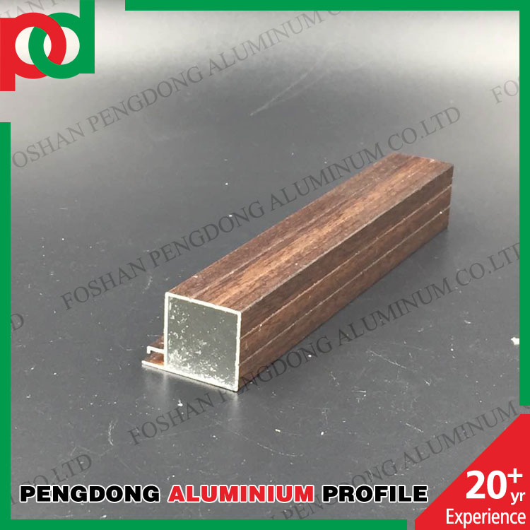 Profil en aluminium de grain en bois pour le buffet