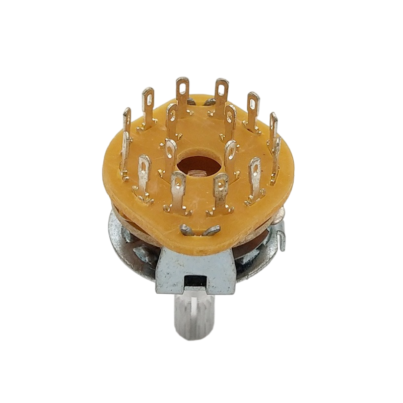 2pcs RS25 Potentiometer Rotary Band Switch 3 Pole 4 Position 2