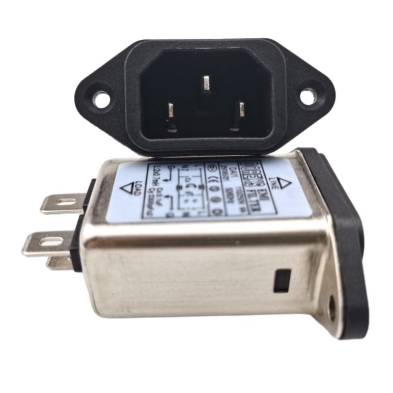DAI1 Series IEC Socket Type EMI Single Phase Power Noise Filter 1A 3A 6A 10A 0
