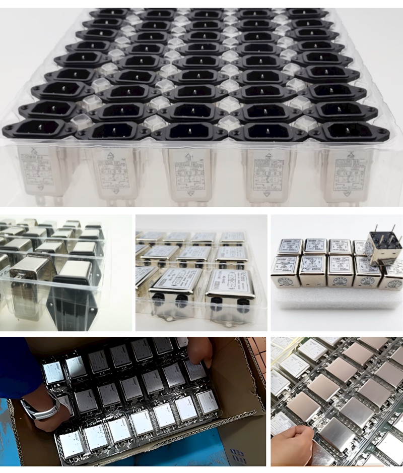 DAI1 Series IEC Socket Type EMI Single Phase Power Noise Filter 1A 3A 6A 10A 9