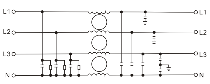 DAC41 High Performance Noise Emi filter for inverter 3 Phase EMI EMC Low Pass Filter 3
