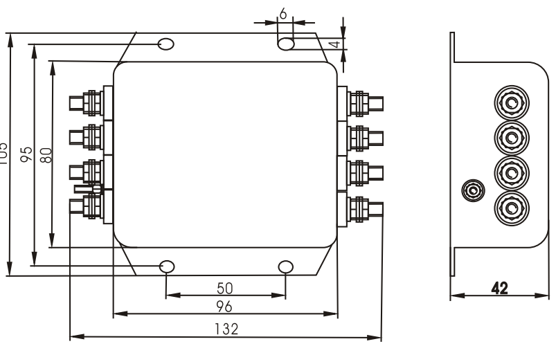 DAC41 High Performance Noise Emi filter for inverter 3 Phase EMI EMC Low Pass Filter 4