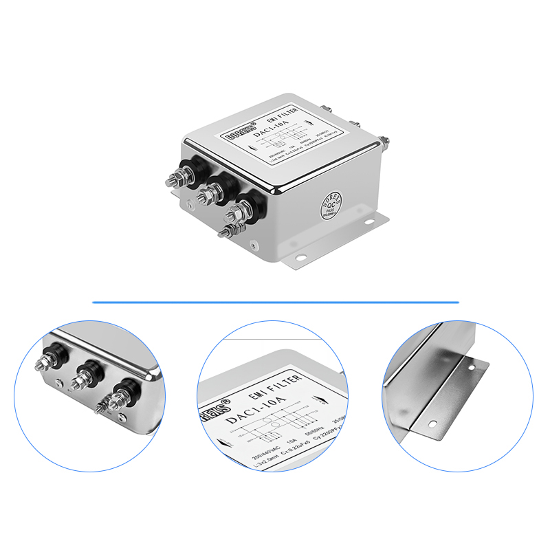 3 Phase Power Line Filter DAC1 Series Rated Current 6A-20A 2