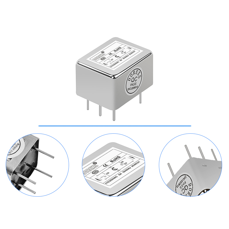 DAP2 Low Pass Power Supply Filter PCB Mounting Single Phase EMI EMC Power Filter 1