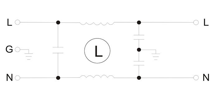 DAP2 Low Pass Power Supply Filter PCB Mounting Single Phase EMI EMC Power Filter 3