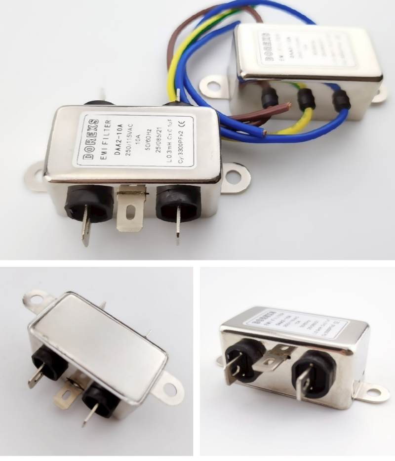 DAA2 Insert EMI Filter Single Phase 220V 3A 6A 10A 50/60Hz 9