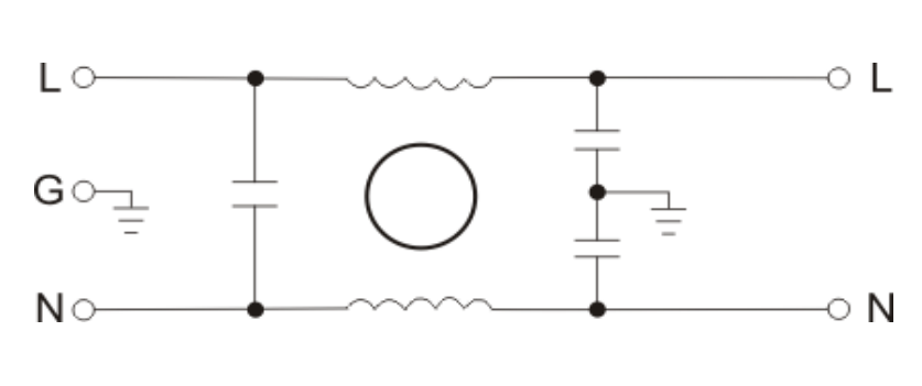 DAA2 Insert EMI Filter Single Phase 220V 3A 6A 10A 50/60Hz 4