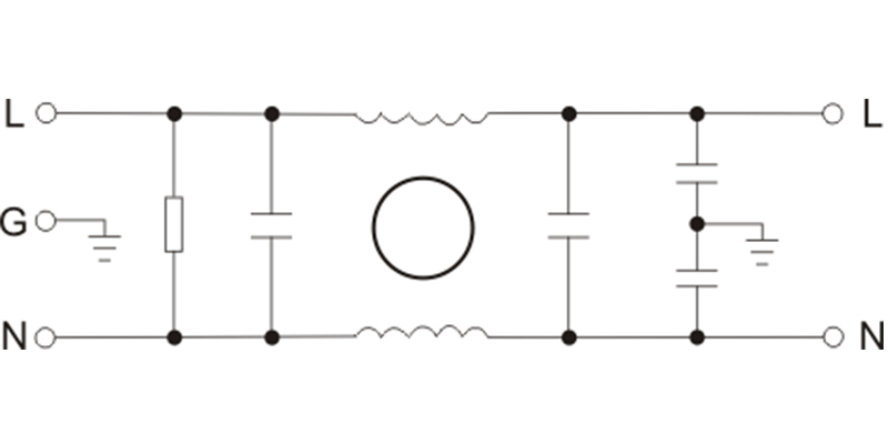 Single Phase EMI Power Filter 220V DBA4 Series Current 20A-30A 3