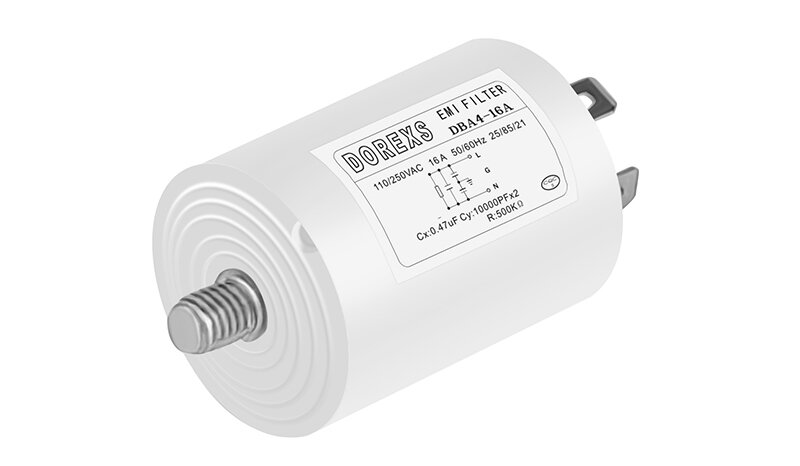 Plastic Housing Power Filter DBA4 Round 250V Single Phase For Household Appliance 0