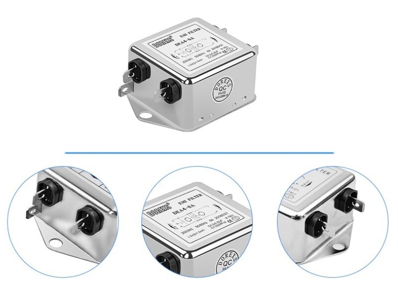 DEA4 Insert Single Phase EMI Filter 1500VDC Line/Line 1