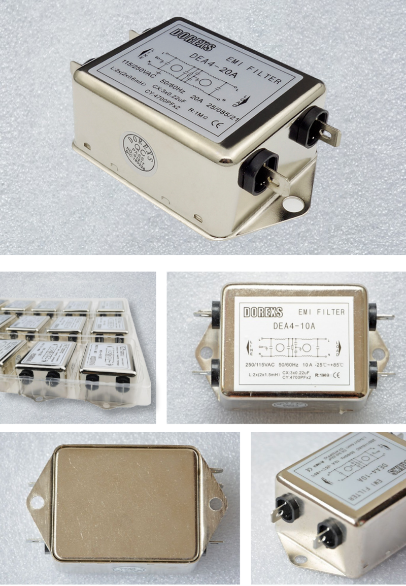 DEA4 Insert Single Phase EMI Filter 1500VDC Line/Line 9