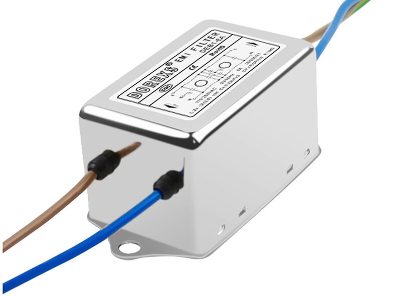 DEB1 Series Single Phase EMI Filter 220VAC 3A-20A Power Line Filter 0