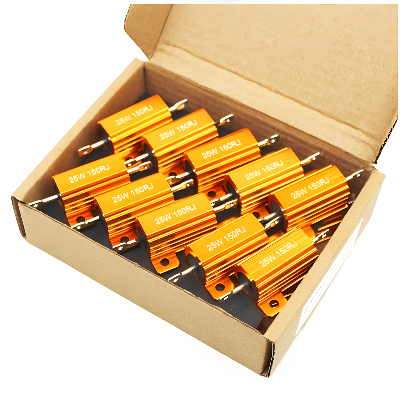RoHS Wirewound Resistor 25W 47ohm High Power Gold Aluminum Shell Resistor 8